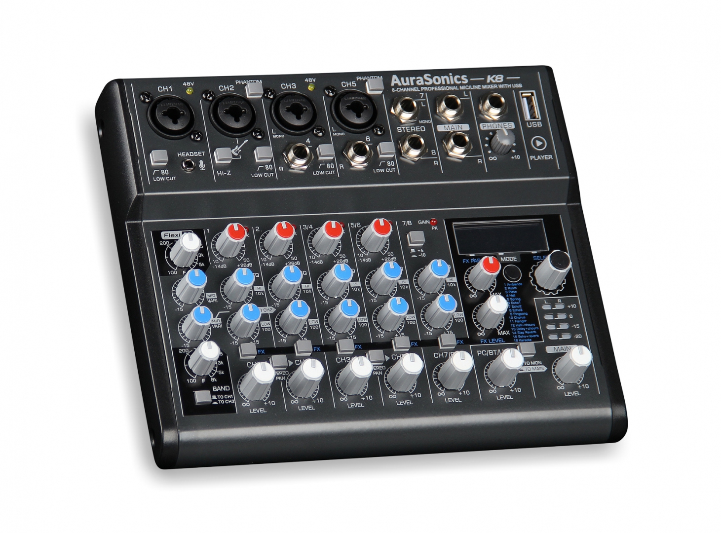 AuraSonics K8 компактный микшерный пульт в Королеве