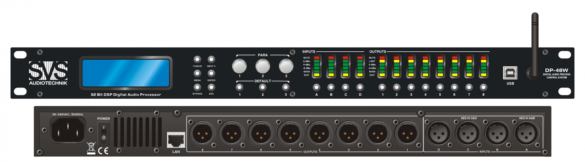 SVS Audiotechnik DP-48W Цифровой процессор: 4 входа 8 выходов в Королеве