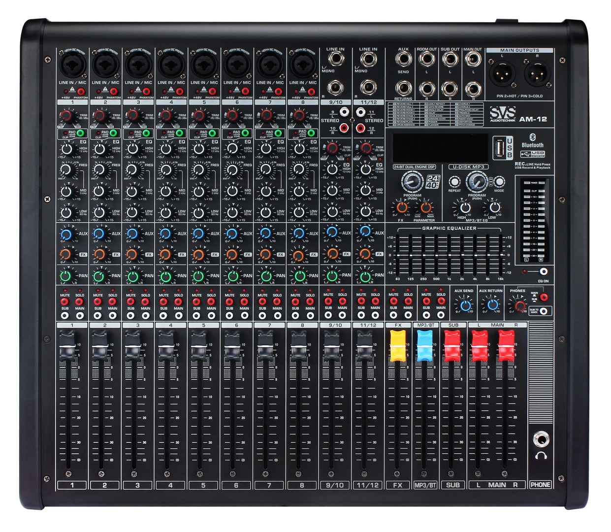 SVS Audiotechnik mixers AM-12 Микшерный пульт аналоговый, 12-канальный в Королеве