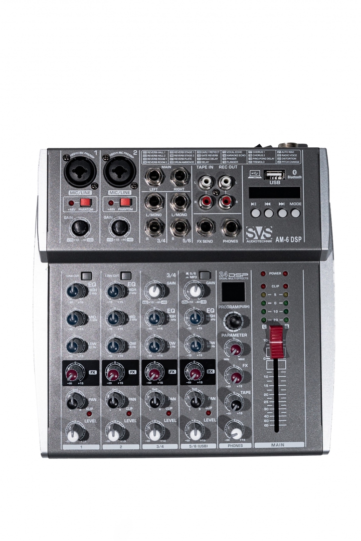 SVS Audiotechnik mixers AM-6 DSP Микшерный пульт аналоговый, 6-канальный SVS Audiotechnik mixers в Королеве